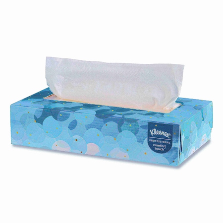 Kleenex White Facial Tissue, 2-Ply, White, Pop-Up Box, 100 Sheets/Box 21400